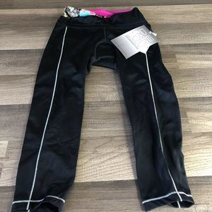 De Soto Femme Carrera Tri Capri w/ Half Fold Waist Band Women’s XS Black/Print